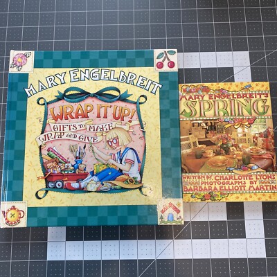 Lot Of 2 Mary Engelbreit Wrap It Up! : Gifts to Make, Wrap & Give, Spring Books