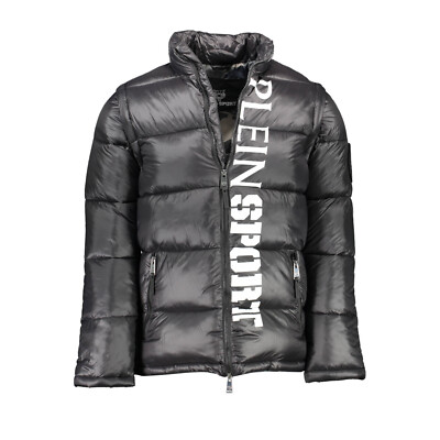 PHILIPP PLEIN SPORT VERTICAL LOGO PADDED JACKET