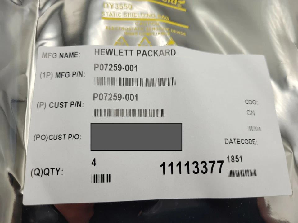 New AMD EPYC 7261 2.5GHz 64MB 8 core Socket SP3 PS7261BEV8RAF USA HP P07259-001 - Image 2 of 4