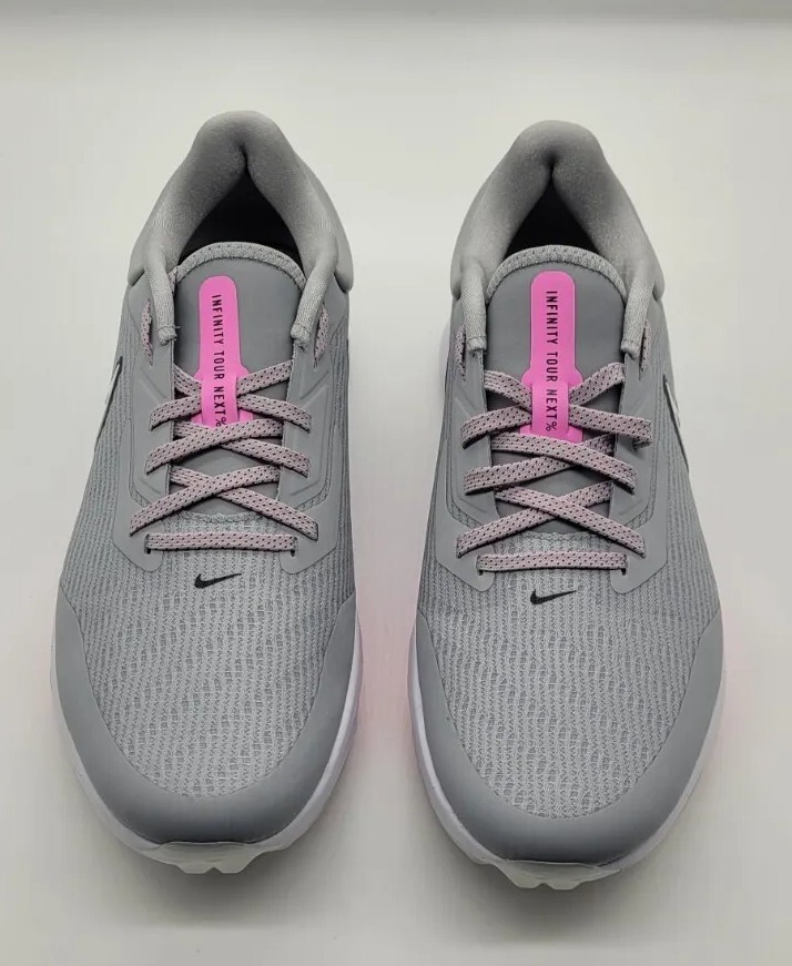 Nike Air Zoom Infinity Tour Next% Wolf Grey Pink Spell Size 10 DC5221-060 NO BOX Nike Air Zoom Infinity Tour NEXT% Golf Shoes  main image 2