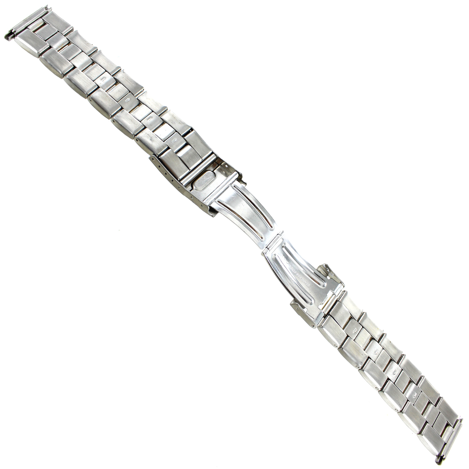 2024mm Milano Solid Link Stainless Steel Two Tone Straight End Mens