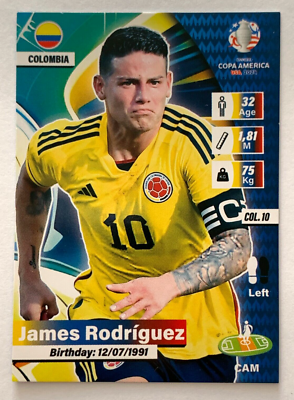 COPA AMERICA USA 2024 Card EF #244 JAMES RODRIGUEZ Colombia Soccer
