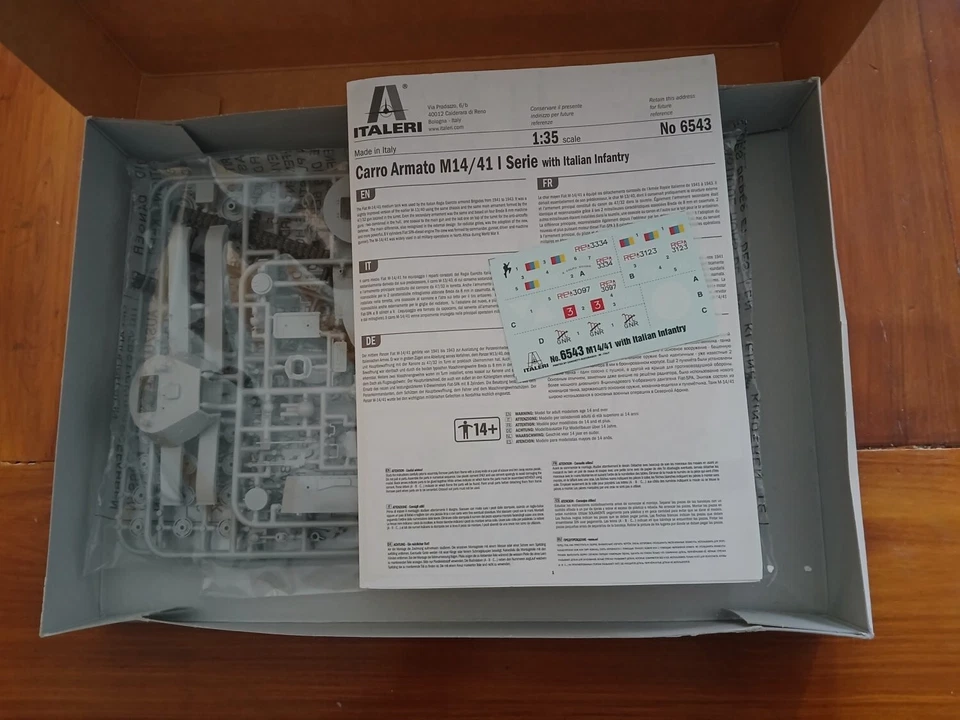 Italeri Tank Carro Armato M14/41 con Fanteria Italiana 1/35 Regio Esercito - Immagine 3 di 3