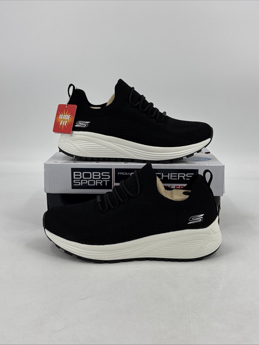 Skechers Women's Slip On Shoes BOBS Sparrow Stretch Memory Foam Black  Sz