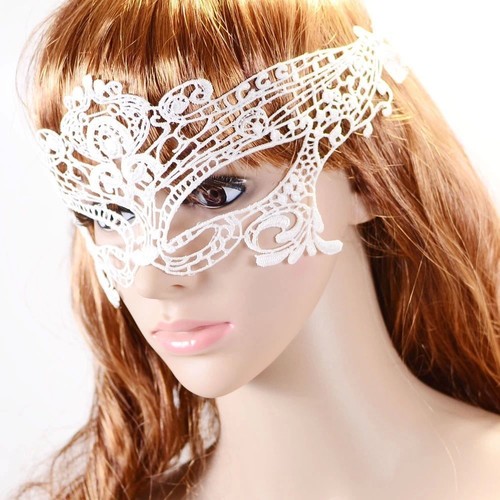 STUNNING VENETIAN MASQUERADE EYE MASK HALLOWEEN PARTY LACE FANCY DRESS UK - Picture 4 of 4