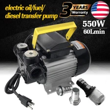 110V AC Self Priming Electric Oil Pump Transfer Fuel Diesel 16GPM 44PSI YB60-1