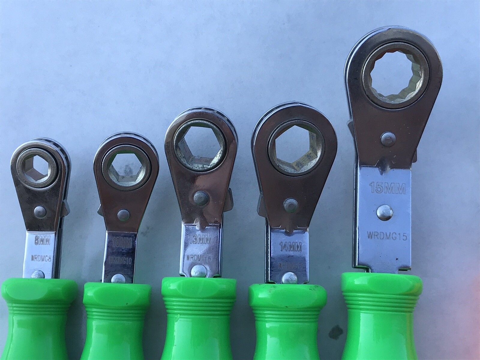 Matco WRD SAE & Metric Offset Box End Ratchet Wrench Set Super Clean