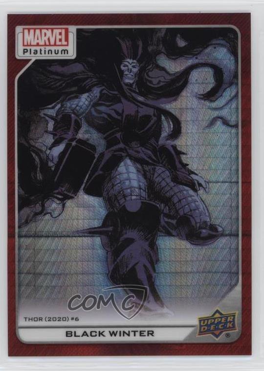 2023 Upper Deck Marvel Platinum High Series Red Prism 91/199 Black Winter 1a4x