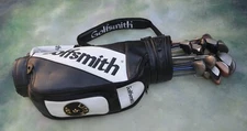 Mixed Golf Club Lot With GolfSmith Golf Bag_Bad Boy_Golfsmith_ProStaff_Warrior.