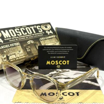 MOSCOT LEMTOSH サングラス 49-24-145 MOSCOT LEMTOSH FLESH CLEAR YELLOW 49 24-145 SUNGLASSES