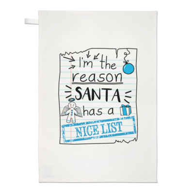 I'm The Reason Santa Has A Nice List Geschirrtuch Geschirrtuch - lustig Weihnachten
