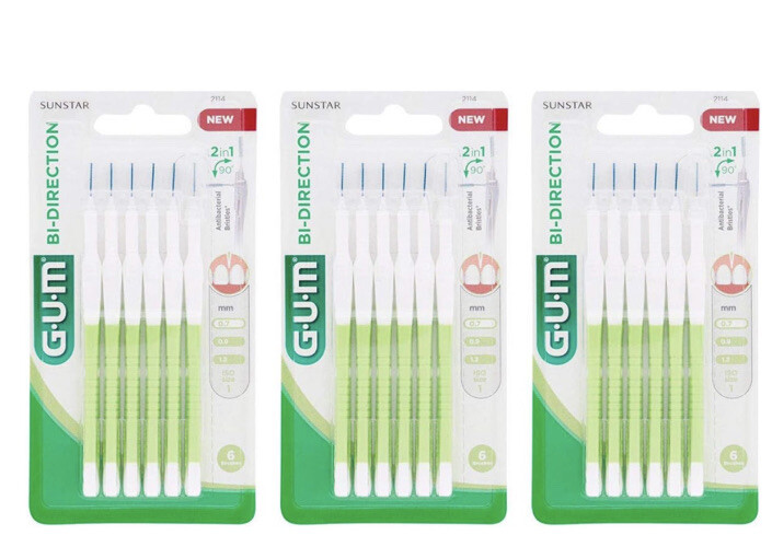 GUM brossettes interdentaires 0,7mm contre le tartre et les débris alimentaires