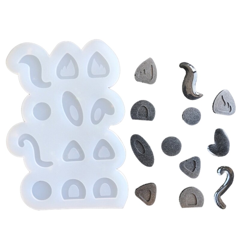 Silicone Epoxy Resin Hollow Mold for Keychain Pendant Jewelry Making