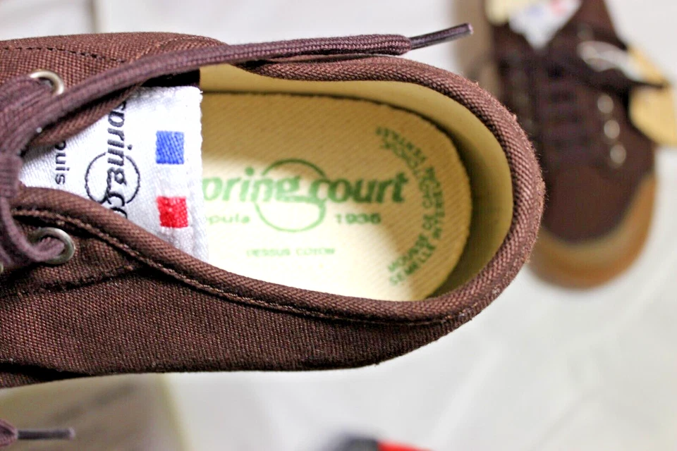 ZAPATILLAS MUJER SPRING COURT DEPUIS G2 W BACHETTE CAOUTCHOUC CHOCOLATE GOMA LONA Foto 2 de 4