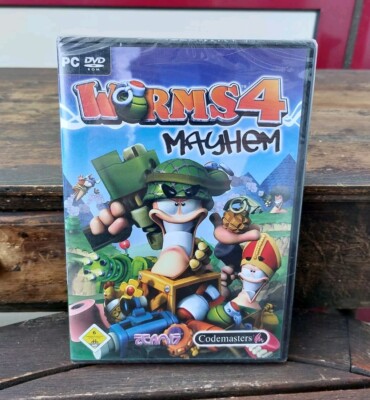 Worms 4 Mayhem PC SEALED NEU 2005 DVD Rom Disc 