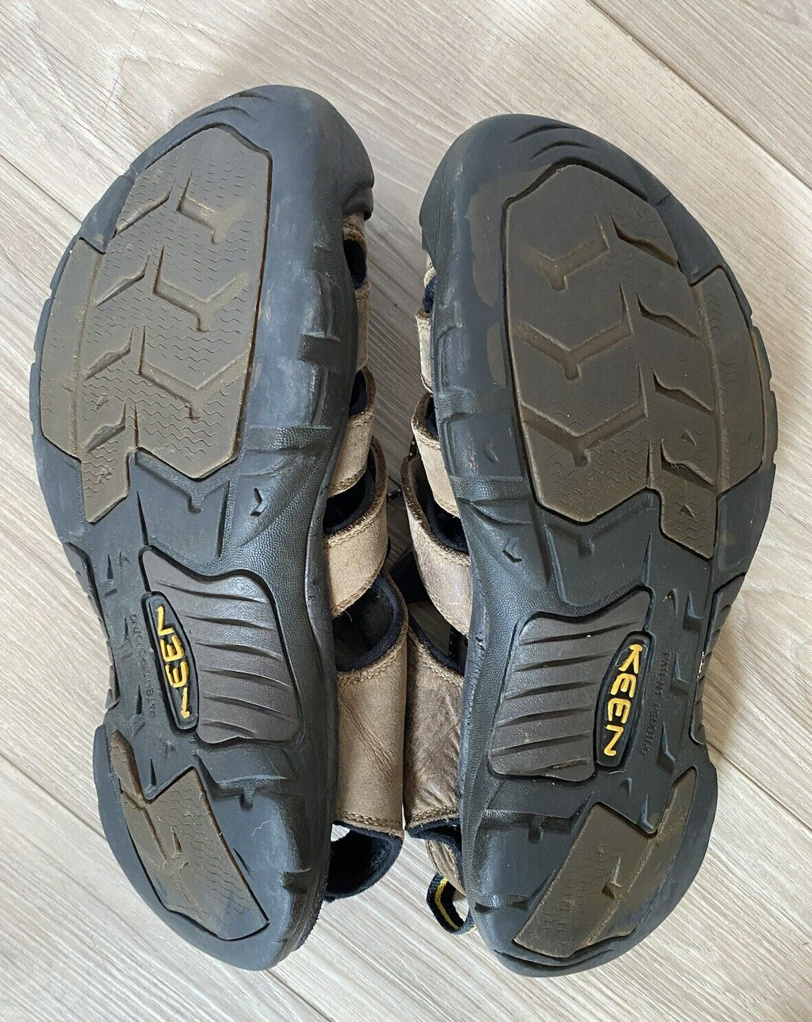 KEEN Sandali da trekking Newport da uomo marroni in pelle taglia 10 impermeabili per esterni