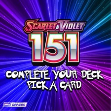 Pokemon Scarlet & Violet 151: Pick-A-Card: Common/Uncommon/Rare/Reverse/Holo