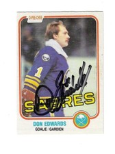 Don Edwards 1981-82 O-Pee-Chee Card #21 Signed