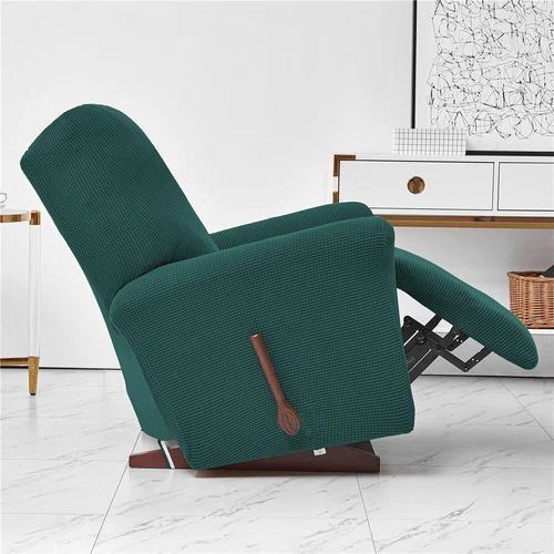 Stretch Relaxsessel Schonbezüge mit Seitentasche 4-teilig Liegesofa Bezug - Bild 46 von 116