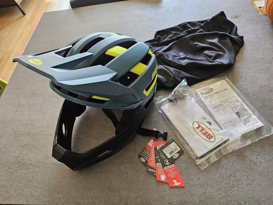 BELL Super Air MIPS Adult Mountain Bike Helmet with Chinbar Size L Large