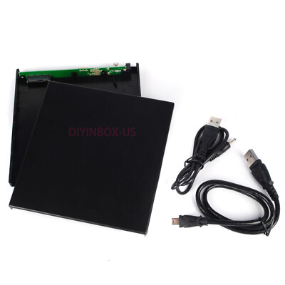 9.5mm External USB Case Enclosure For SATA Laptop Tray Load CD DVD Optical Drive