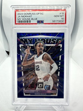 Ja Morant 2023-24 Donruss Optic My House #15 Blue Prizm /85 PSA 10 GEM MT Pop 3