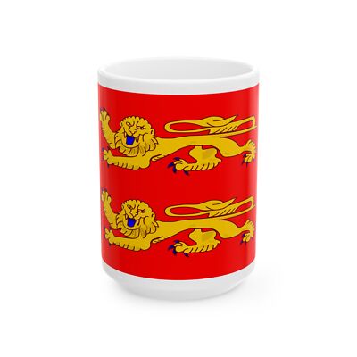 Flag of Lower Normandy France - White Coffee Mug
