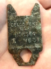 Vintage Delco Remy maker of Heavy Duty Starter-Alternator 1109564 Metal Piece