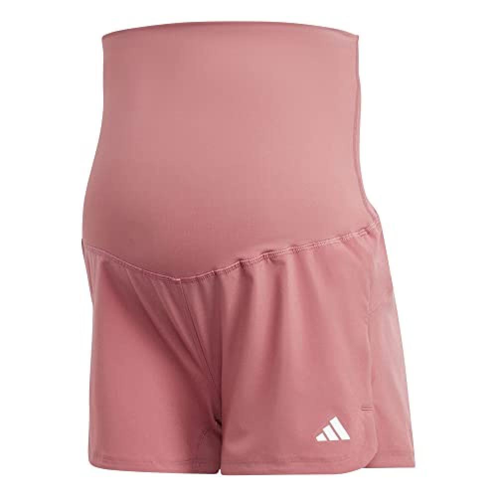 (TG. XS) adidas Pacer AEROREADY Pantaloncini, Pink Strata/White, XS - NUOVO