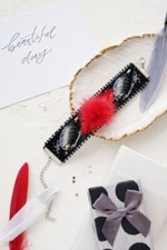 DIY Beaded bracelet kit Embroidery kit Fluffy tale Handmade Jewelry bracelet