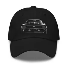 1969 Camaro Dad Hat – Classic Muscle Car Resto Mod Cap for Car Enthusiasts