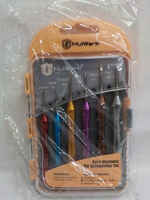 MulWark 6Pc Magnetic Screwdriver Set - MLK-53741