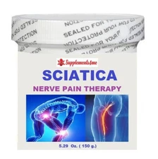 AYUDA NATURAL PARA LOS DOLORES DEL NERVIO CIATICO EN CREMA - MADE IN USA