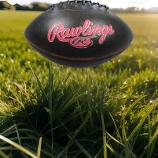 Rawlings Composite Football NFL Black Red Full-Size PT-6 Official NFL Size