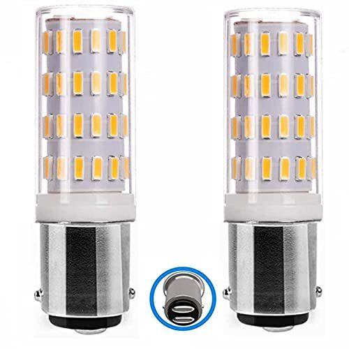 Ba15d LED 12v 24v Lampadina 5W, B15 Doppio Contatto Baionetta Sbc, Bianco (R7X)