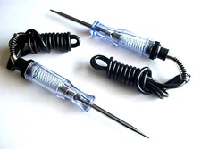 2 HEAVY DUTY PROFESSIONAL 6-12 VOLT CIRCUIT TESTERS PROBE LIGHT TESTER