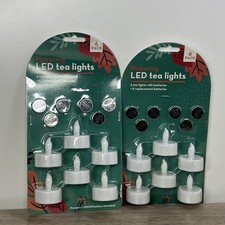 Flickering LED Tea Lights 2CT