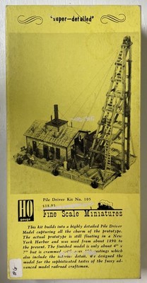 FSM Fine Scale Miniatures 105 Pile Driver Craftsman Kit HO New