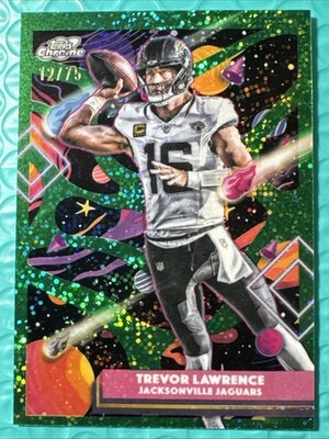 2025 Topps Cosmic Chrome NFL Trevor Lawrence Jacksonville Jaguars Green /75