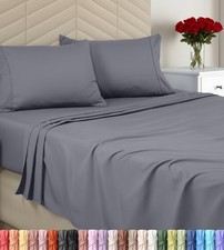 Queen Sheet Set Brushed Microfiber Ultra Soft Bed Sheets for Queen Size B...