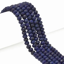 Lapis Lazuli Faceted Rondelle Beads Size 5x8mm 15.5'' Strand