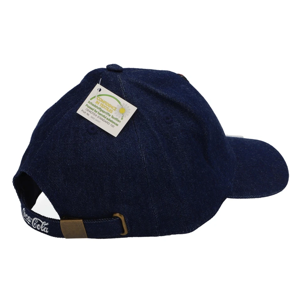Coca Cola Baseball Cap Truckercap Echter Jeansstoff hochwertig gestickt - Bild 4 von 4