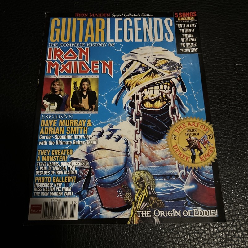 GUITAR LEGENDS MAGAZINE - IRON MAIDEN FRONT COVER - L 16981