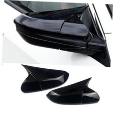 2Pcs Mirror Covers Car Side Mirror Caps Rearview Mirror Covers for Glossy Black