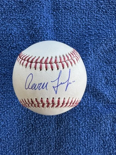 AARON JUDGE SIGNED AUTOGRAPHED OML BASEBALL NEW YORK YANKEES 2X MVP