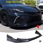Gloss Black Front Bumper Lip Splitter For 2025 2026 Toyota Camry ( Only SE XSE )