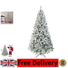 Luxuriöser 6 Fuß schneebeflockter Weihnachtsbaum - einfach zu montieren und zu lagern