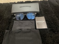 Chrome Hearts Men s Square Full Rim Sunglasses Black Frame Blue light glasses