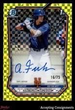 2026 Bowman Chrome Yellow X-Fractor Anthony Frobose 1st Rookie AUTO 16/75 Mets