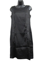 Dressbarn Womens Black Dress Size 8 Sleeveless Round Neck Casual Chic Ladies